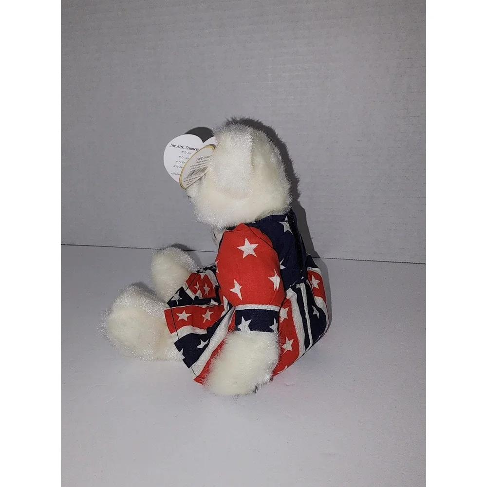 ty Franny Attic Treasures Beanie‎ Babies Bear Patriotic 1993